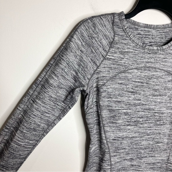 Lululemon Athletica Cypress Kiss long sleeve space dyed top gray size 6 - Picture 9 of 13